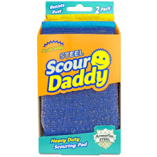 Губка для чищення Scrub Daddy Scour Steel Commercial Grafe Grime Fighter, 2 шт